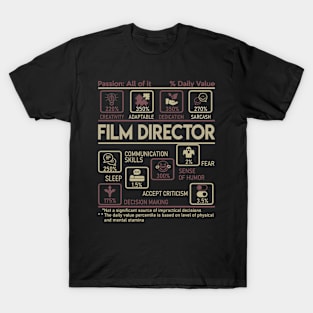 Film Director T Shirt - Multitasking Daily Value Gift Item Tee T-Shirt